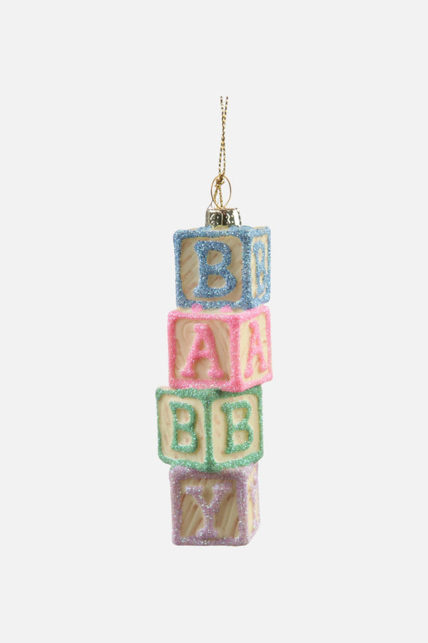 Baby Stacked Blocks Ornament