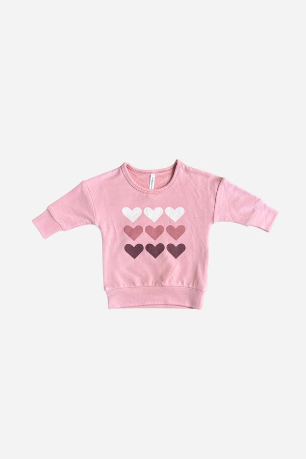 Babysprouts Clothing Drop-Shoulder Sweatshirt in Pink - Baby