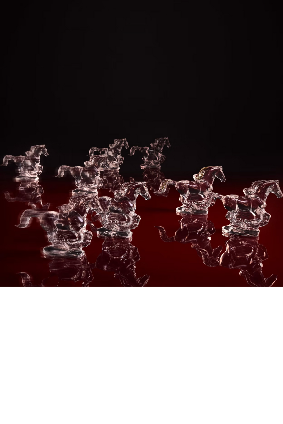 Baccarat 2026 Clear Zodiaque Horse – back view