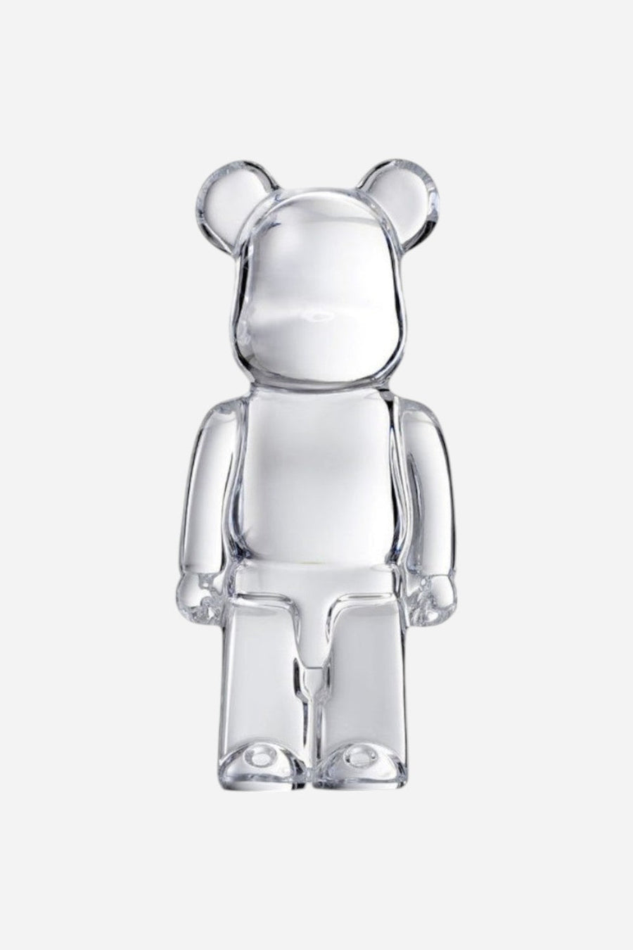 Baccarat Be@rbrick Standing Figurine in Clear – back view