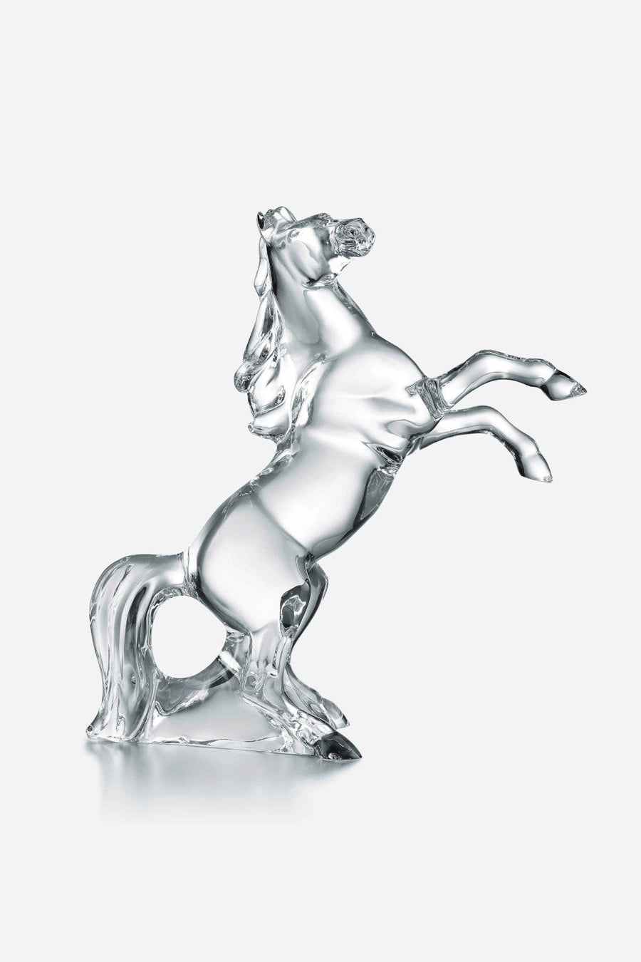 Baccarat Cheval Marengo Horse Sculpture in Clear – front view