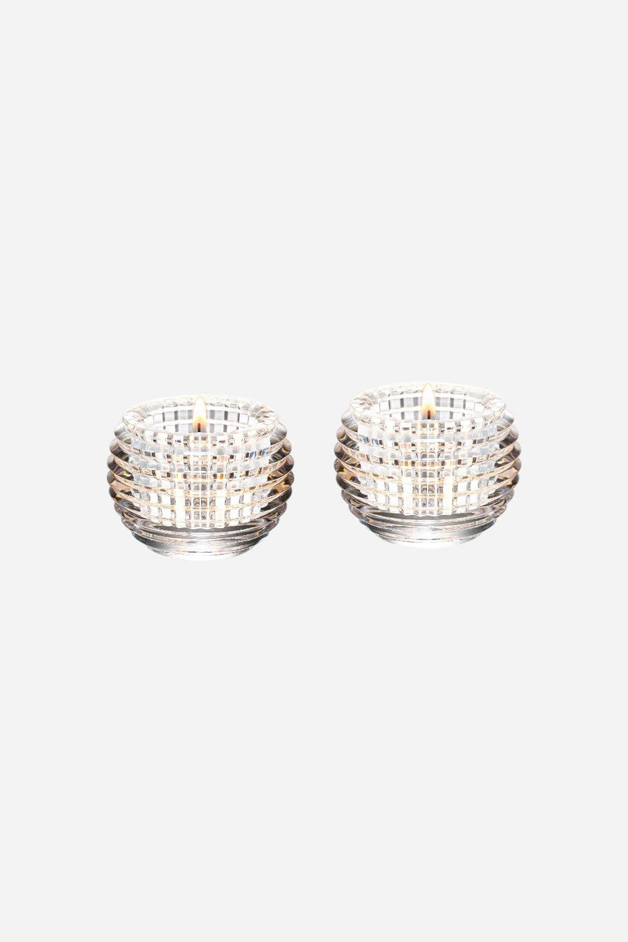 Baccarat Eye Votive Candle Holder in Clear - Set of 2 – front view
