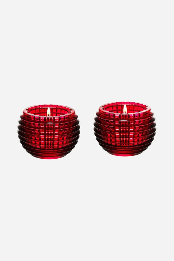 Baccarat Eye Votives in Red - Set of 2