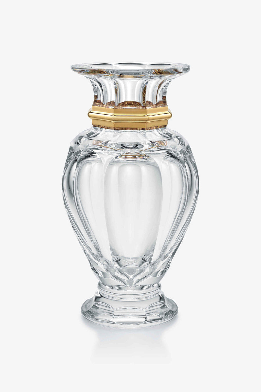 Baccarat Harcourt Baluster Vase in Gold – front view