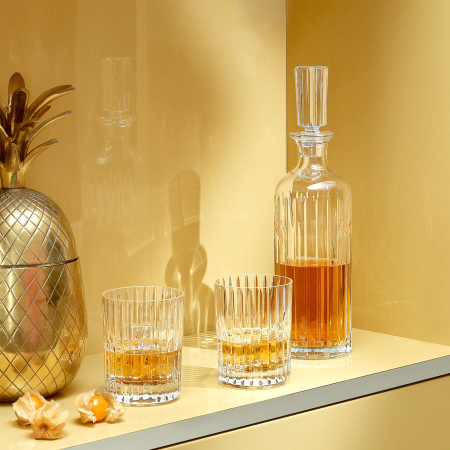 Baccarat Harmonie Round Whiskey Decanter – back view