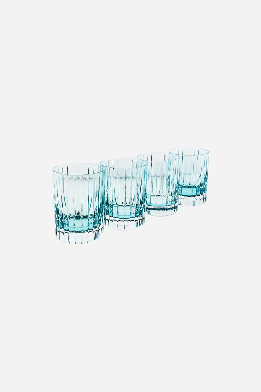 Baccarat Harmonie Tumblers in Turquoise - Set of 4 – back view