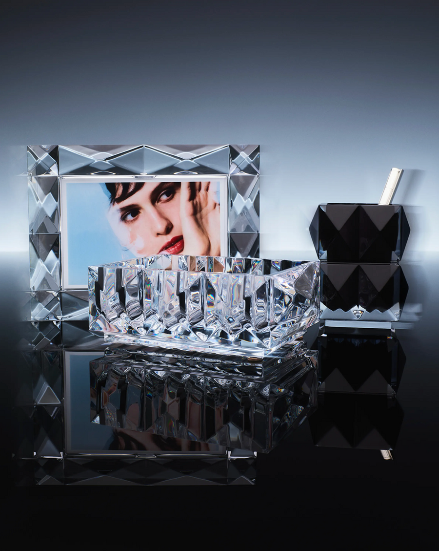 Baccarat Louxor Horizontal Photo Frame in Clear - 4 x 6 – back view
