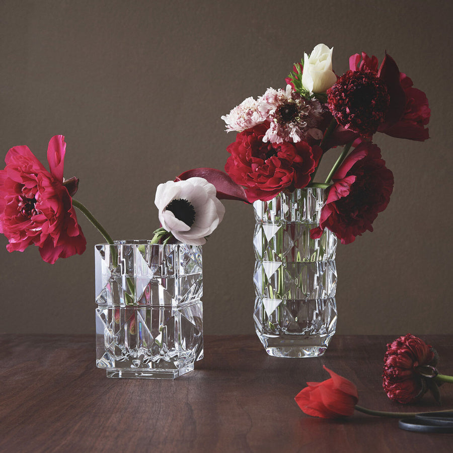 Baccarat Louxor Round Vase Small in Clear – back view