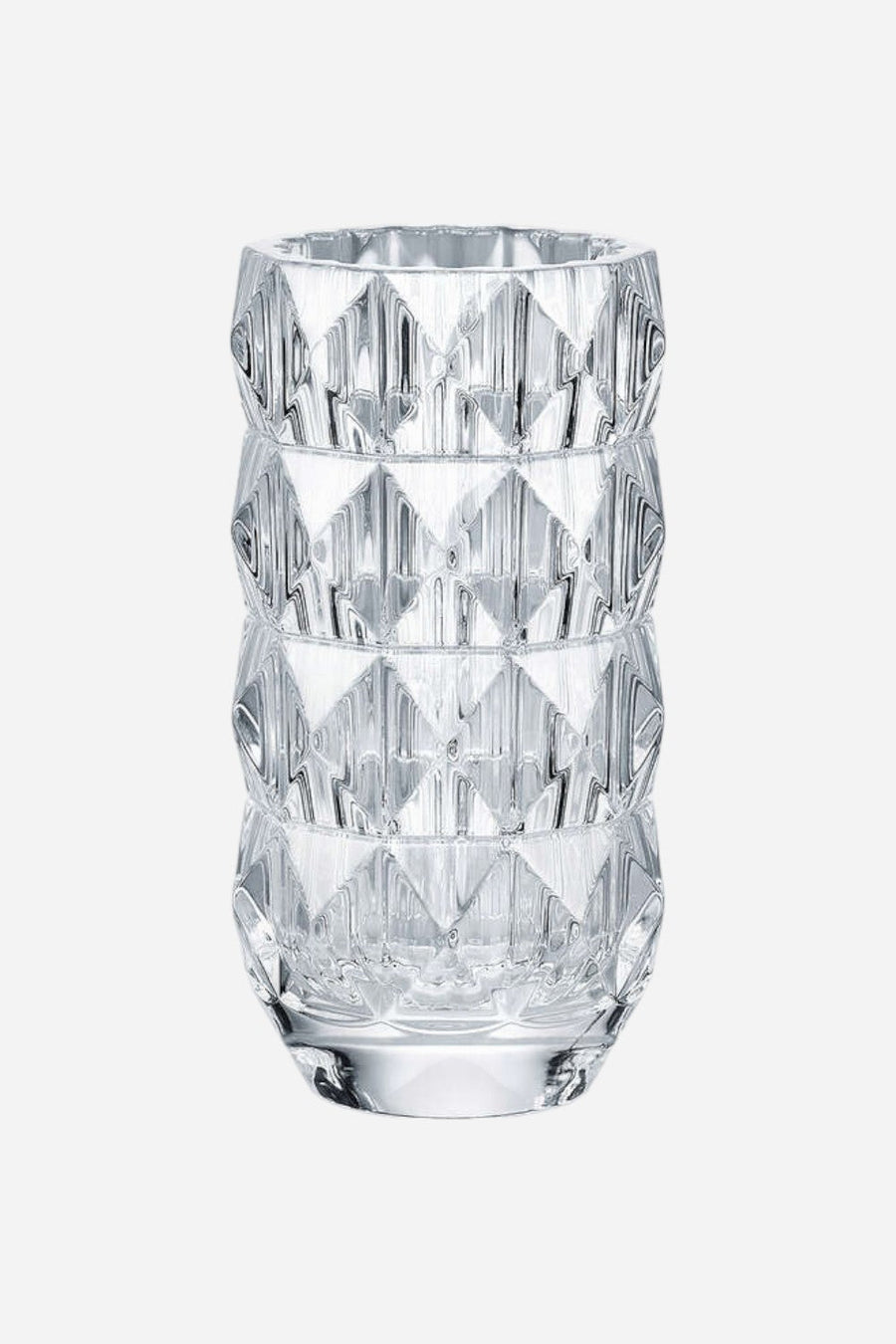 Baccarat Louxor Round Vase Small in Clear – front view