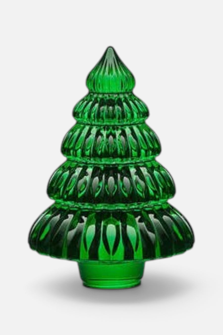 Baccarat Noel Enchanting Fir Tree in Green – front view