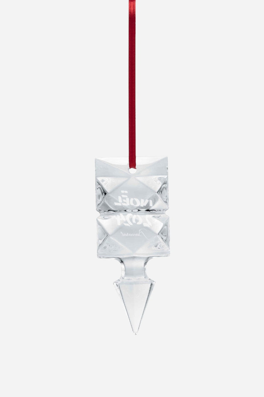 Baccarat Noel Louxor 2024 Annual Ornament in Clear – back view
