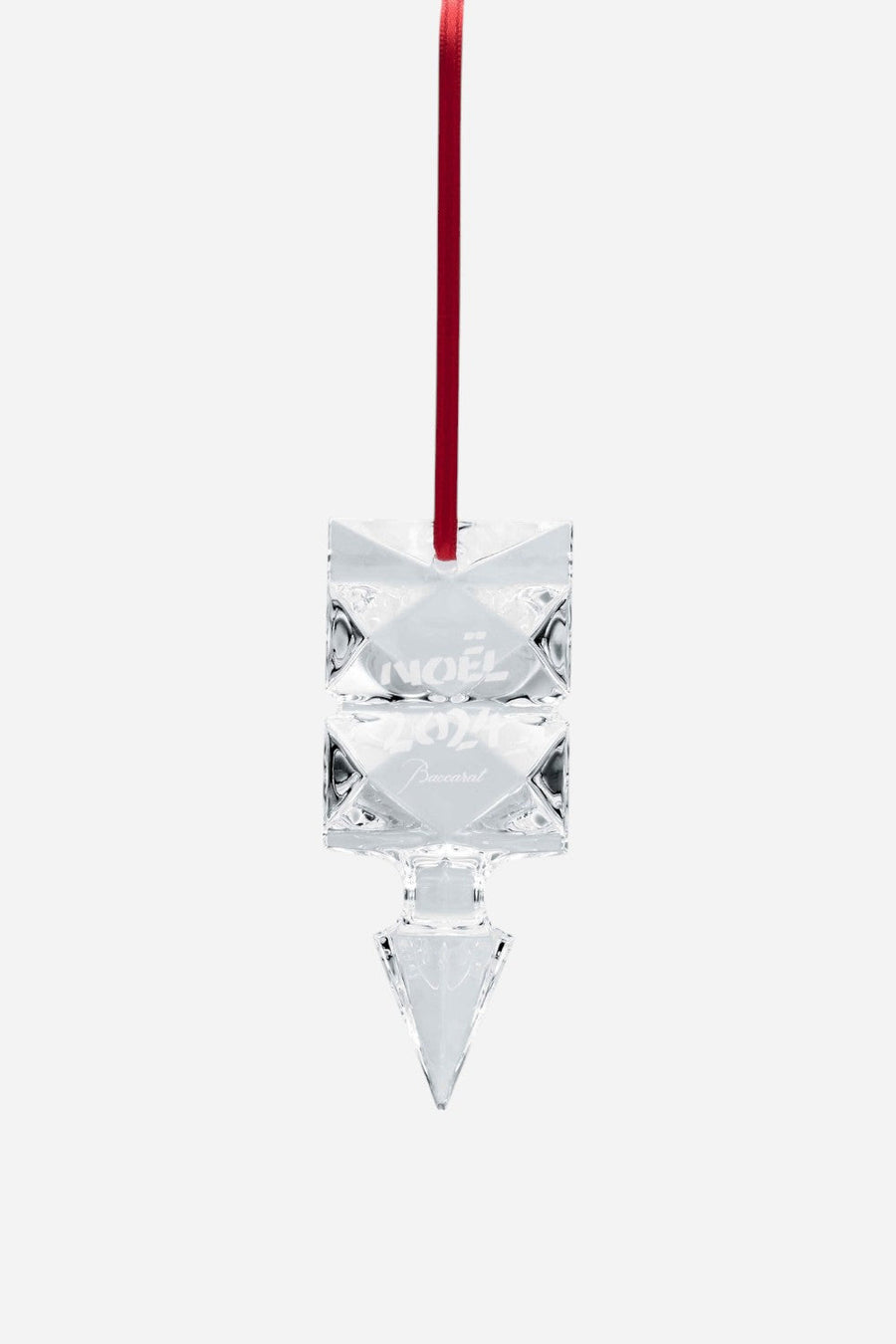 Baccarat Noel Louxor 2024 Annual Ornament in Clear – front view