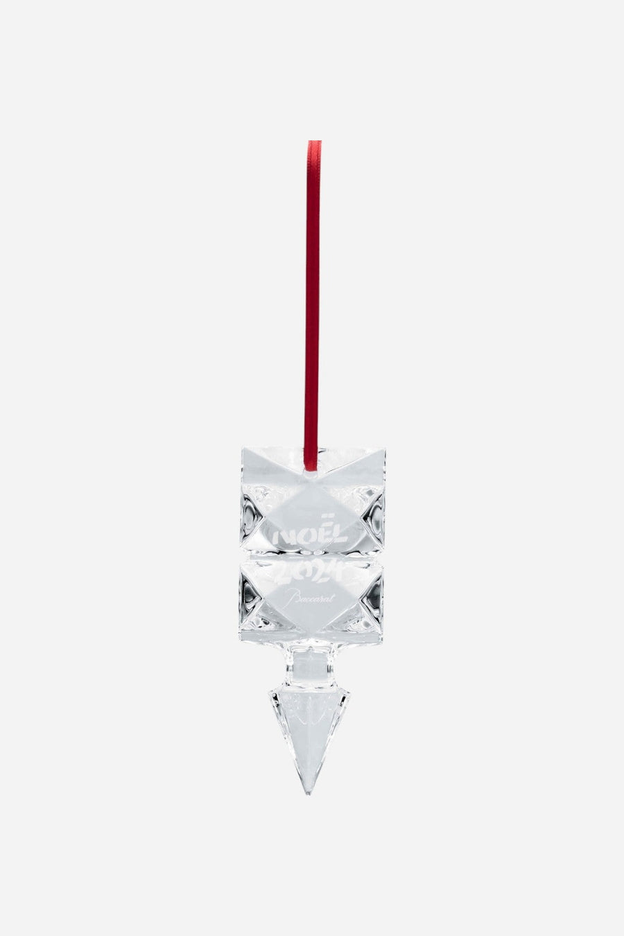Baccarat Noel Louxor 2024 Annual Ornament in Clear – three-quarter view
