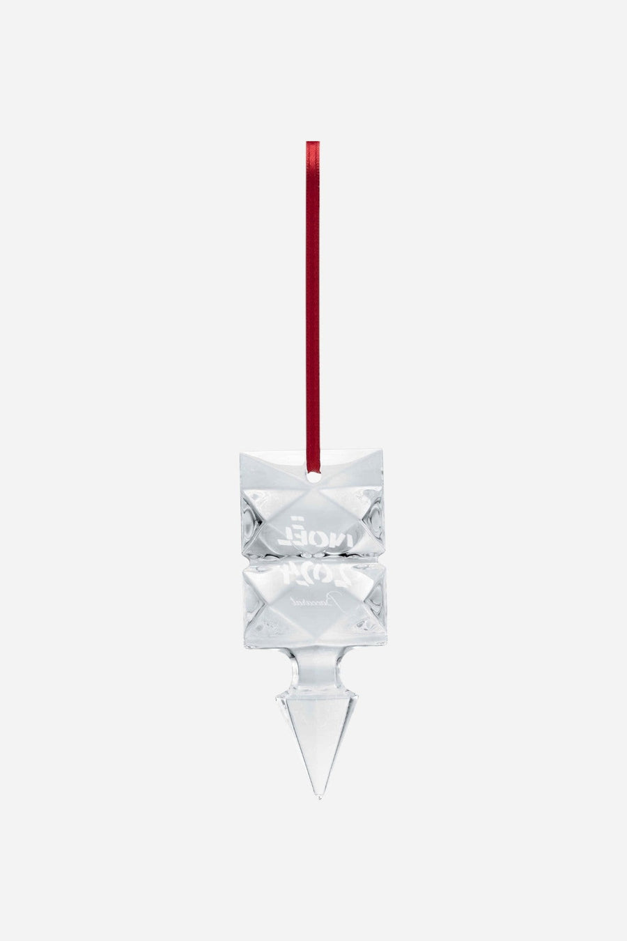 Baccarat Noel Louxor 2024 Annual Ornament in Clear – three-quarter view