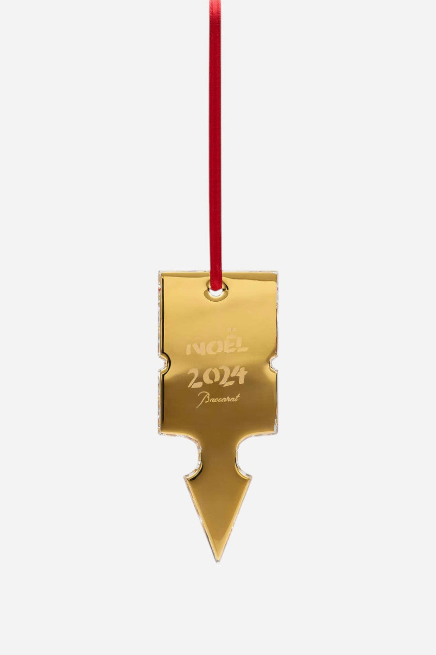 Baccarat Noel Louxor 2024 Annual Ornament in Gold – back view