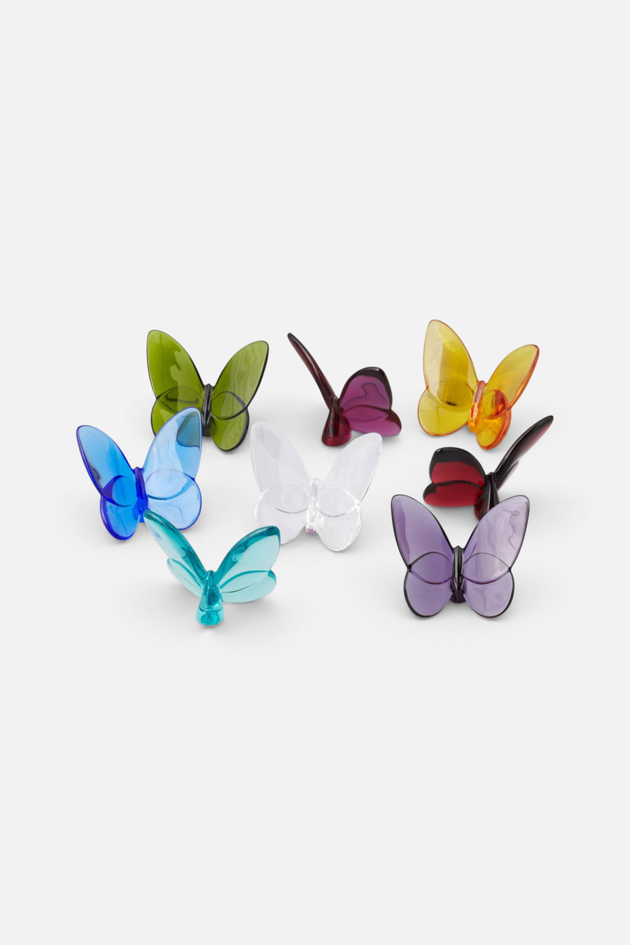 Baccarat Papillon Butterfly in Clear – flat lay