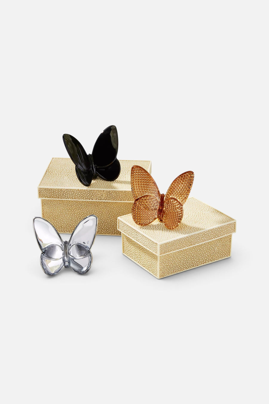 Baccarat Papillon Butterfly in Clear – side view