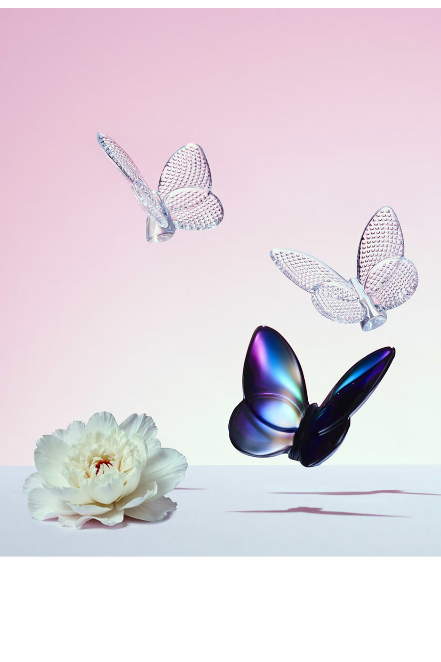 Baccarat Papillon Diamond Cut Crystal Butterfly – detail