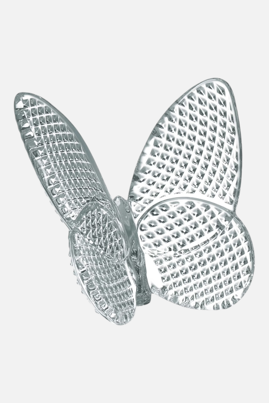 Baccarat Papillon Diamond Cut Crystal Butterfly – front view