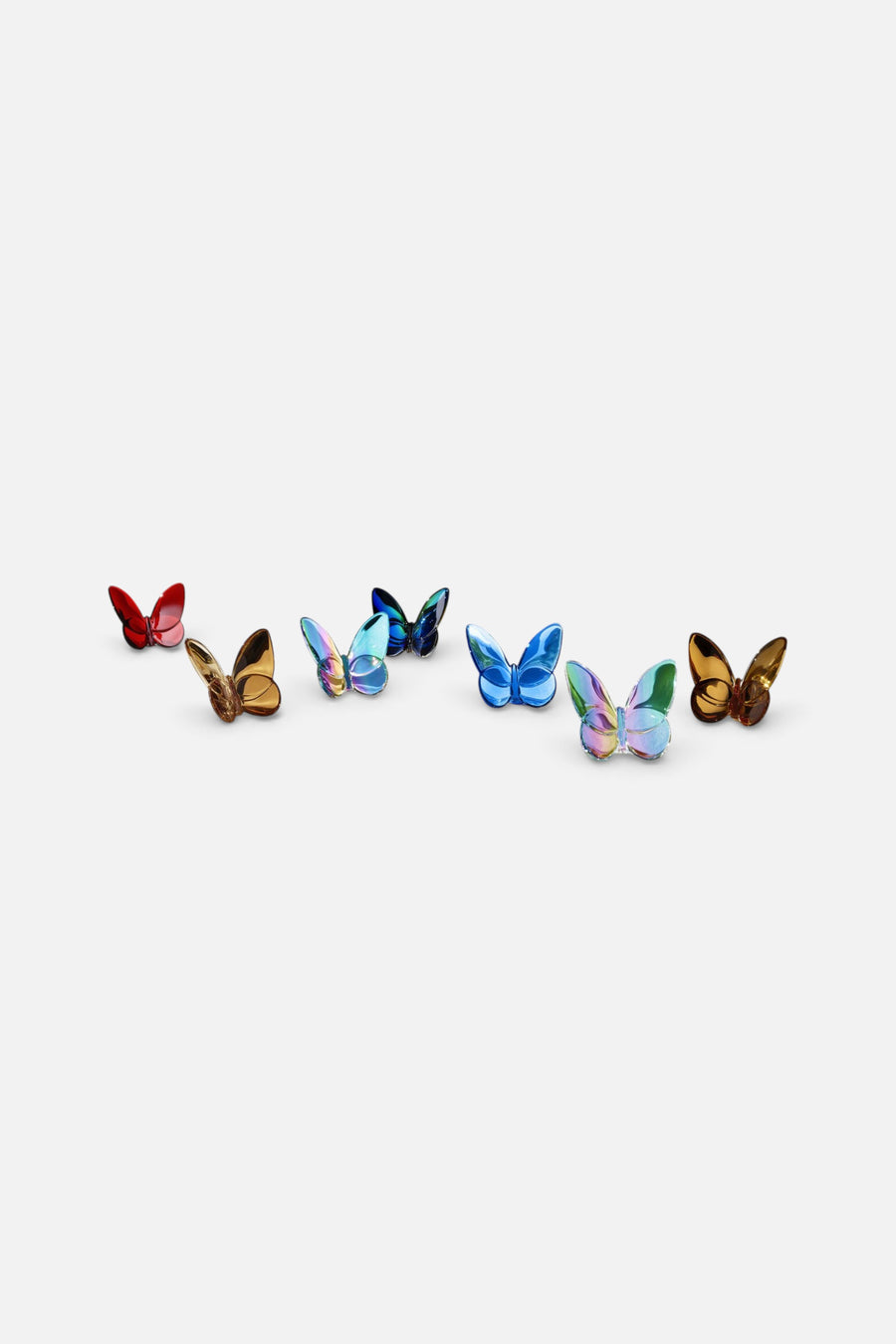 Baccarat Papillon Lucky Butterfly in Iridescent Clear – back view