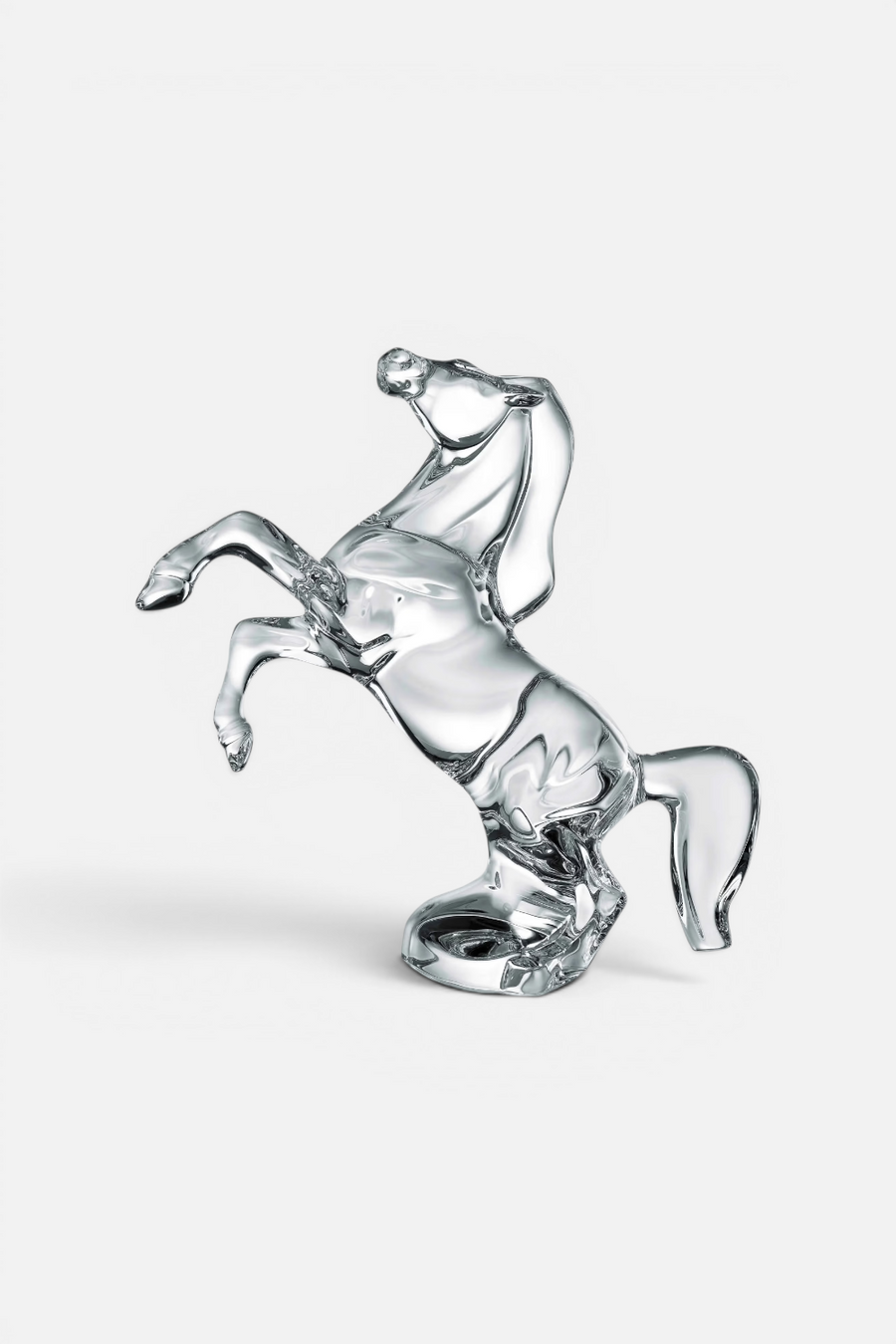 Baccarat Rearing Horse Sculpture – back view