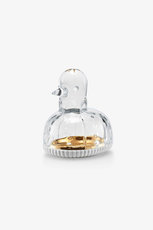 Baccarat Zoo Duck Jewelry Box in Clear