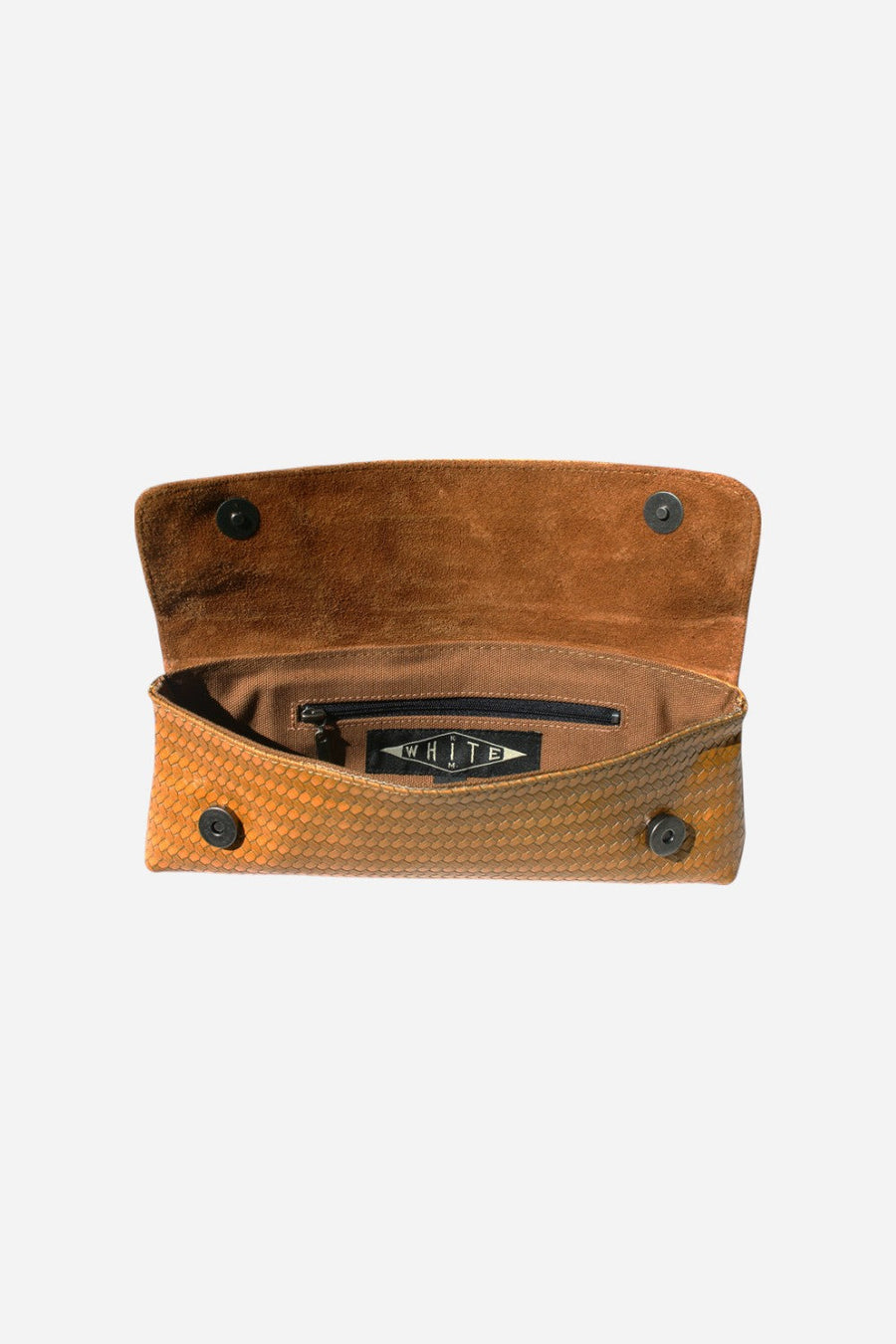 Baguette Clutch - Burnt Orange – side view