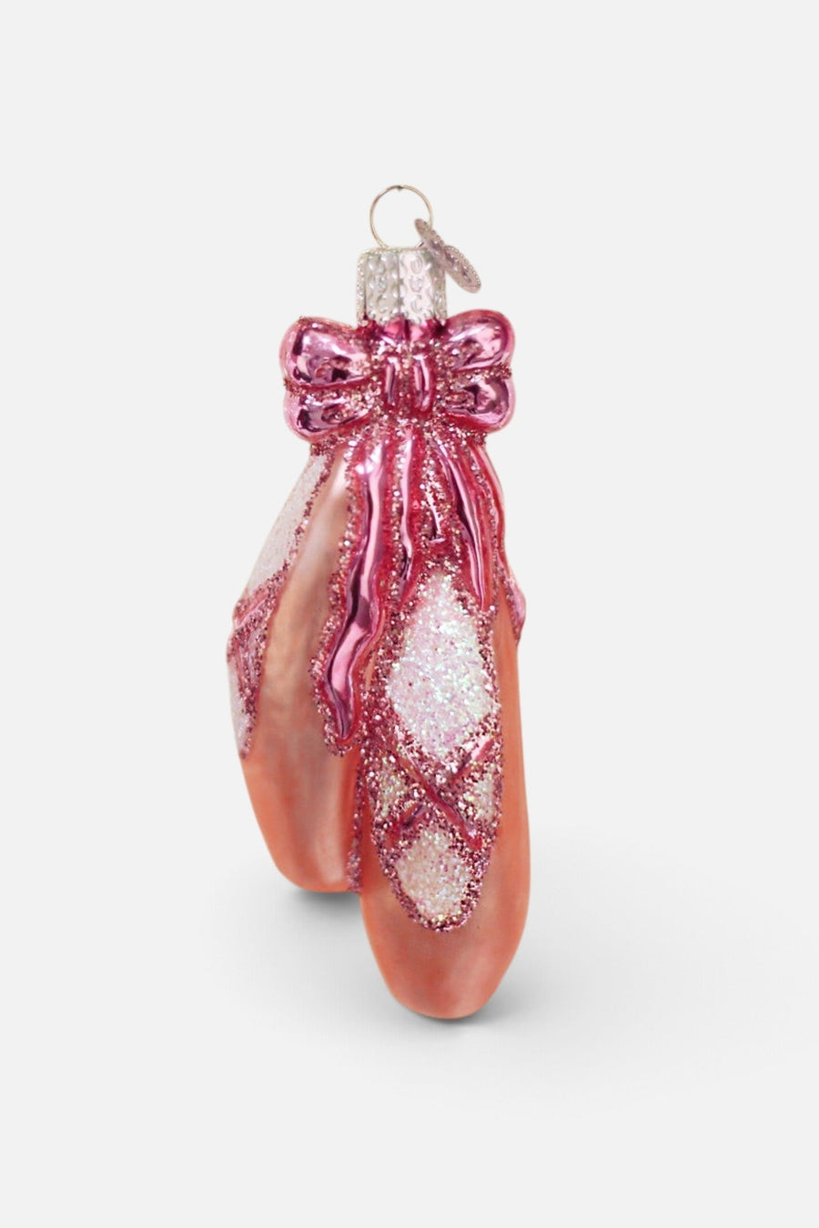 Ballet Toe Shoes Ornament – three-quarter view