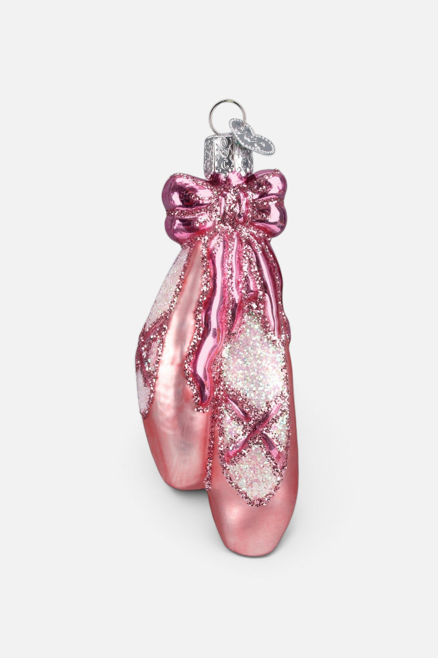 Ballet Toe Shoes Ornament – three-quarter view