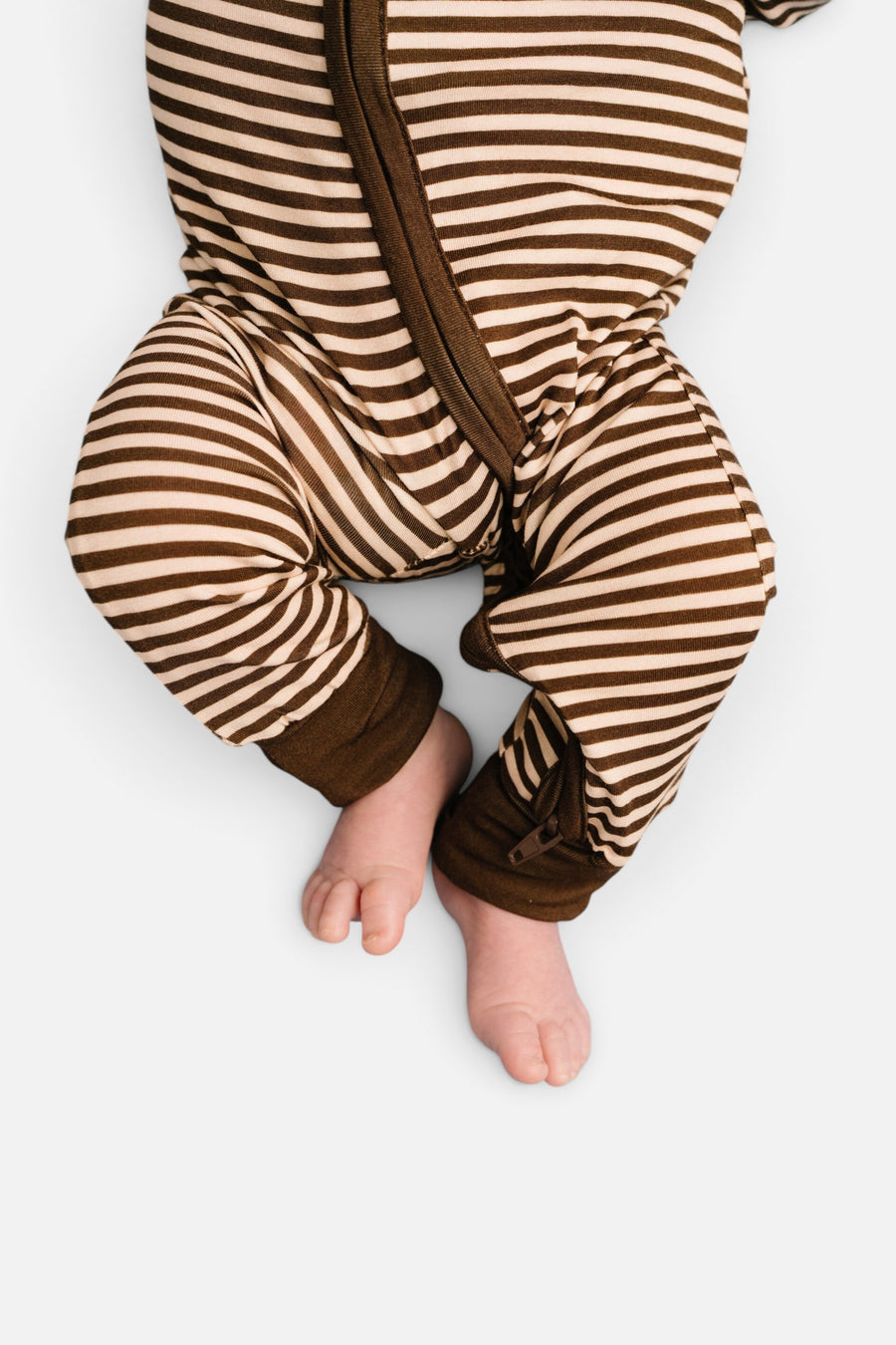 Bamboo Sleeper in Espresso Stripe – detail