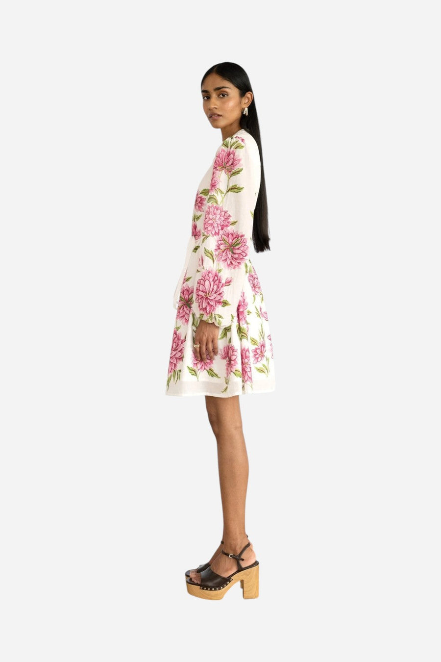 Banjanan Allegra Dress in Killara Border Syrath – side view