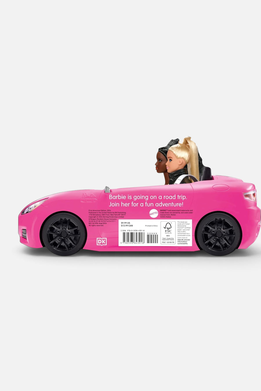 Barbie Dream Car: A Push-Along Board Book Adventure – back view