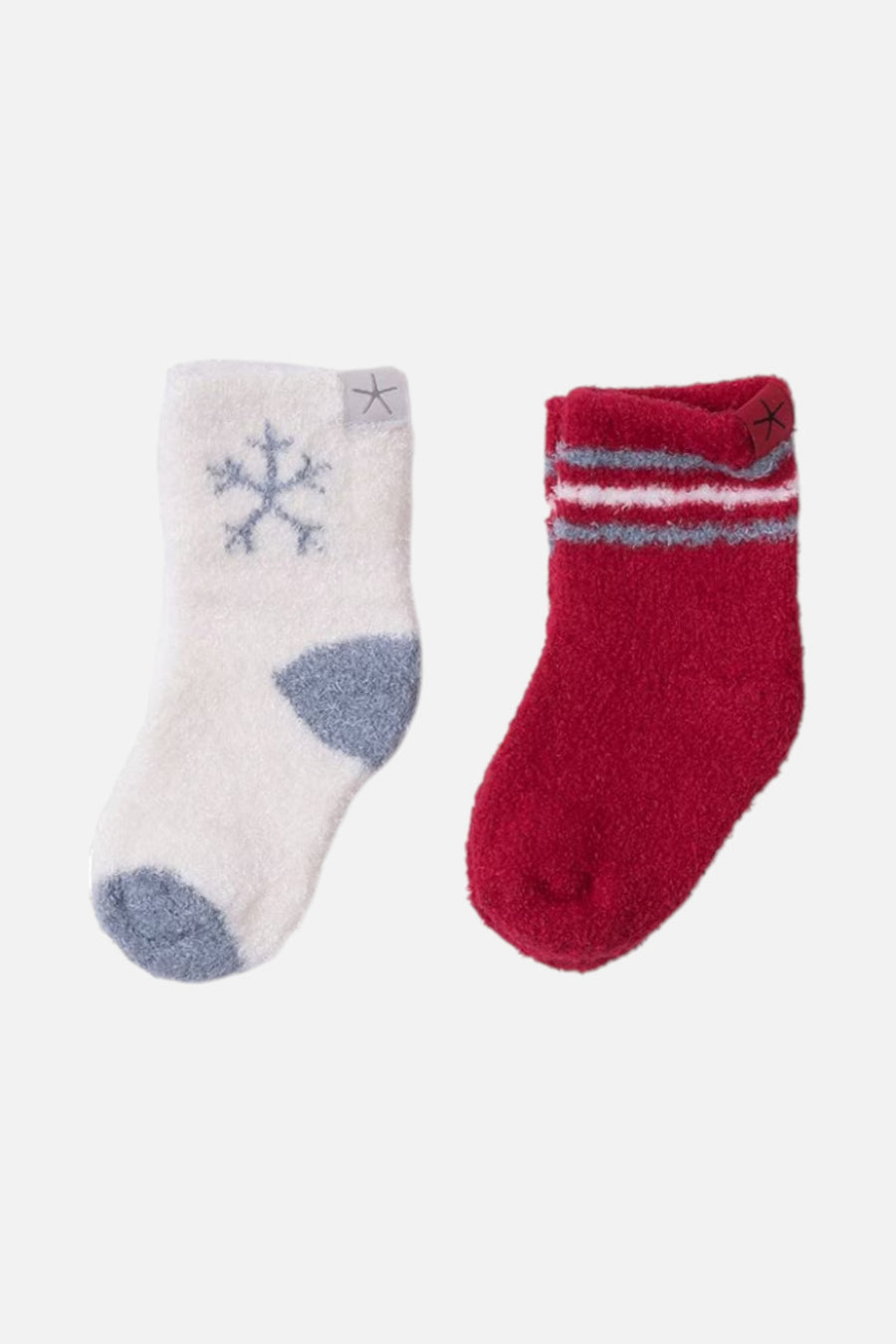 Barefoot Dreams Baby Holiday Sock Set in Cream Multi – pair