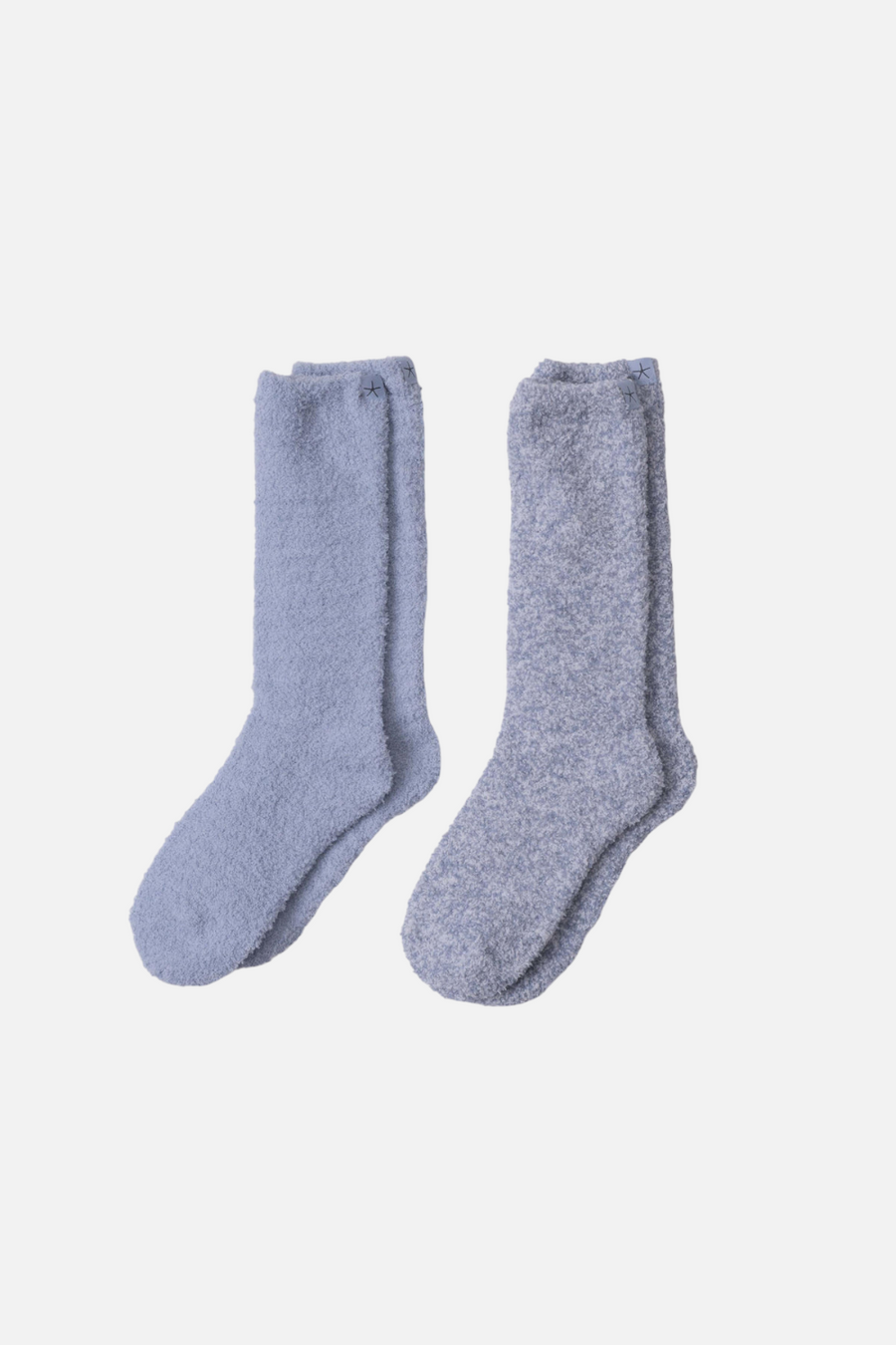 Barefoot Dreams CozyChic 2 Pair Sock Set in Snow Drop Multi – front view