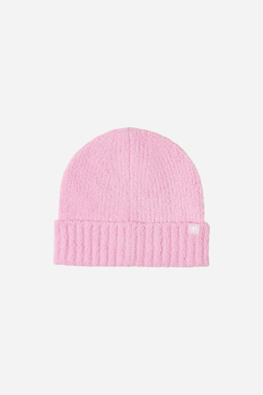 Barefoot Dreams CozyChic Barbie Beanie Pink – back view