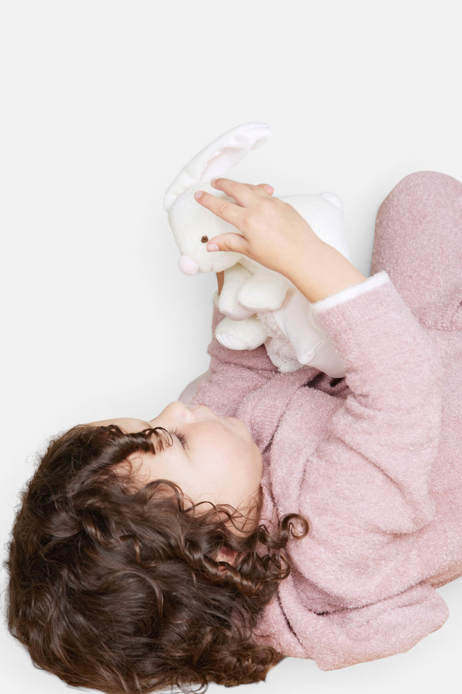 Barefoot Dreams CozyChic® Barefoot Buddie in Pink Bunny – detail