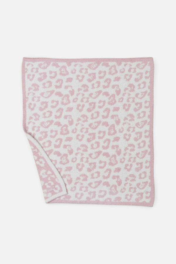 Barefoot Dreams CozyChic Barefoot in the Wild Baby Blanket in Dusty Rose