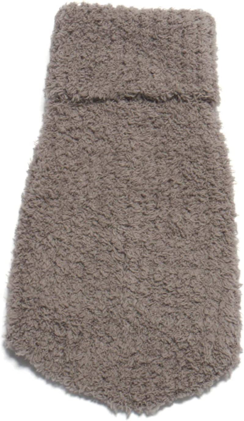 Barefoot Dreams CozyChic Ribbed Pet Sweater in Warm Gray – flat lay