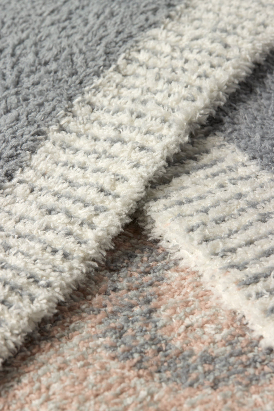 Barefoot Dreams CozyChic Touchdown Stroller Blanket in Moonbeam Multi – detail