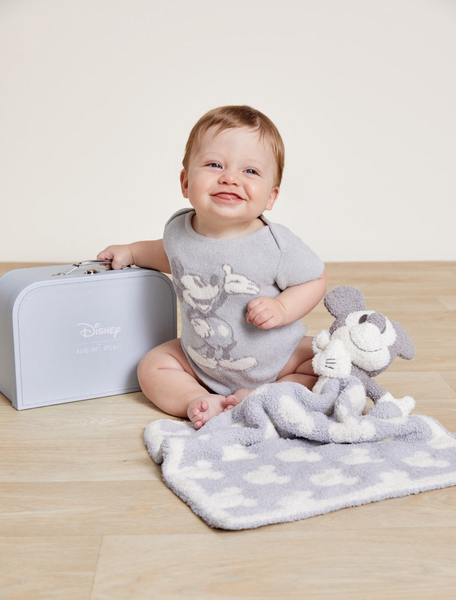 Barefoot Dreams CozyChic Ultra Lite Disney Mickey Mouse Infant Set – flat lay