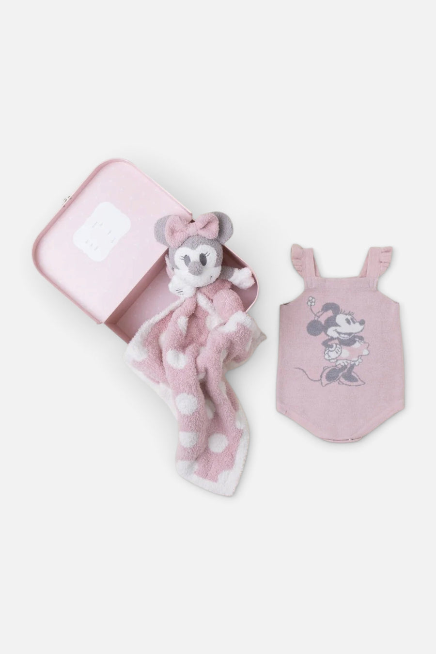 Barefoot Dreams CozyChic Ultra Lite Disney Minnie Mouse Infant Set – front view