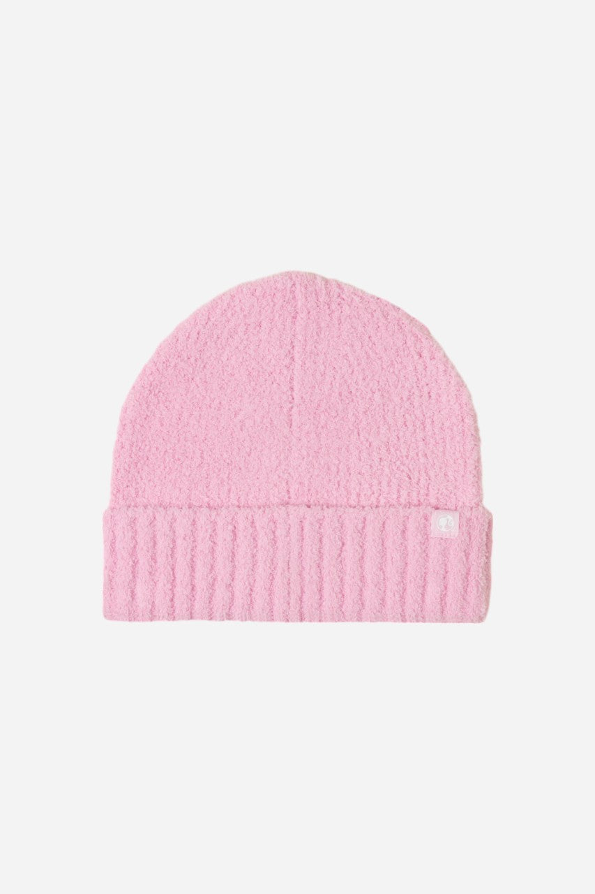 Barefoot Dreams CozyChic Youth Barbie Beanie Pink – back view
