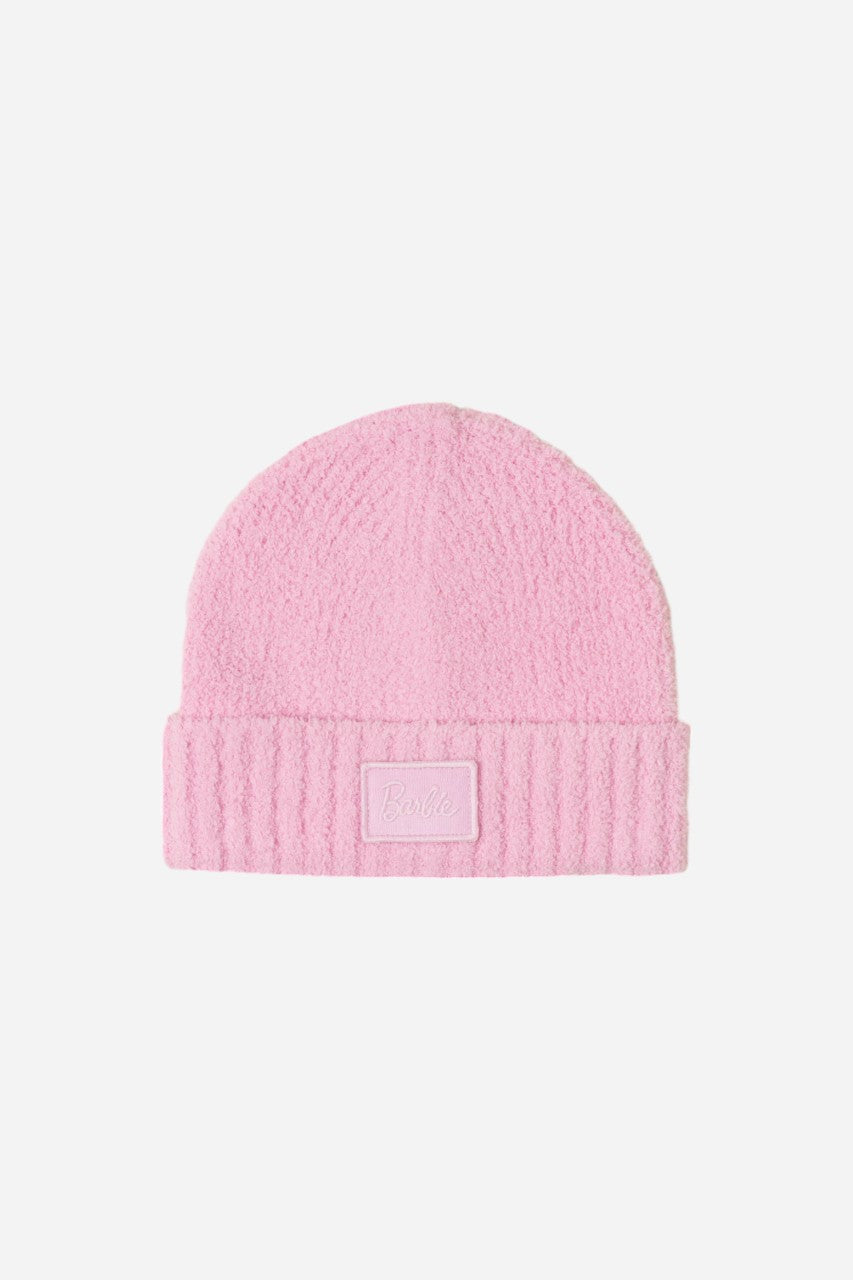Barefoot Dreams CozyChic Youth Barbie Beanie Pink – front view