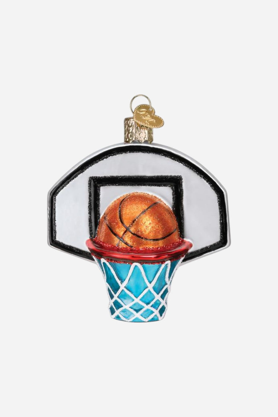 Basketball Hoop Ornament – front view