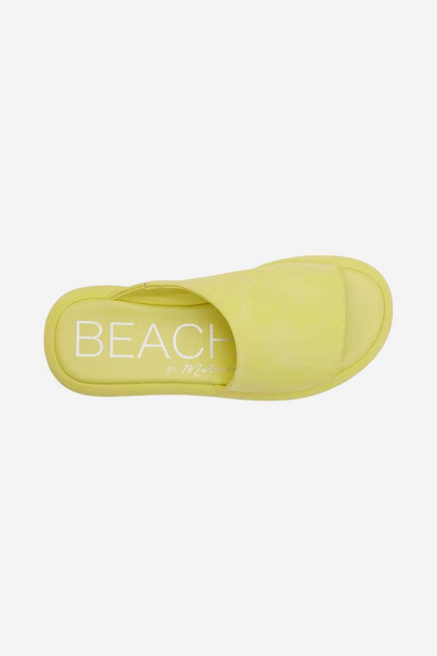 Beach by Matisse Lotus Platform Slide in Lime – alternate