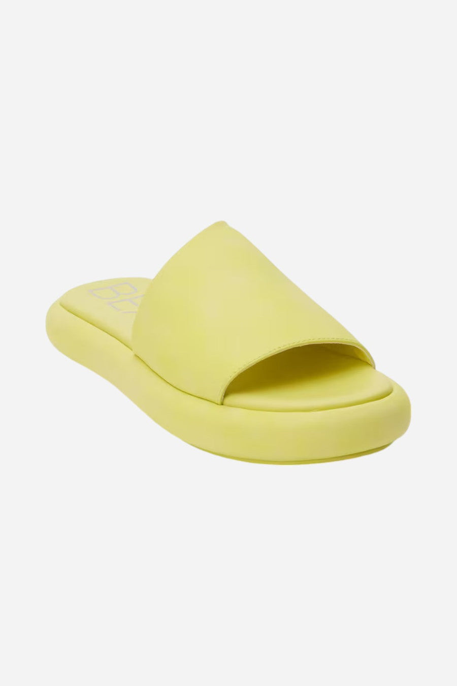 Beach by Matisse Lotus Platform Slide in Lime – back view