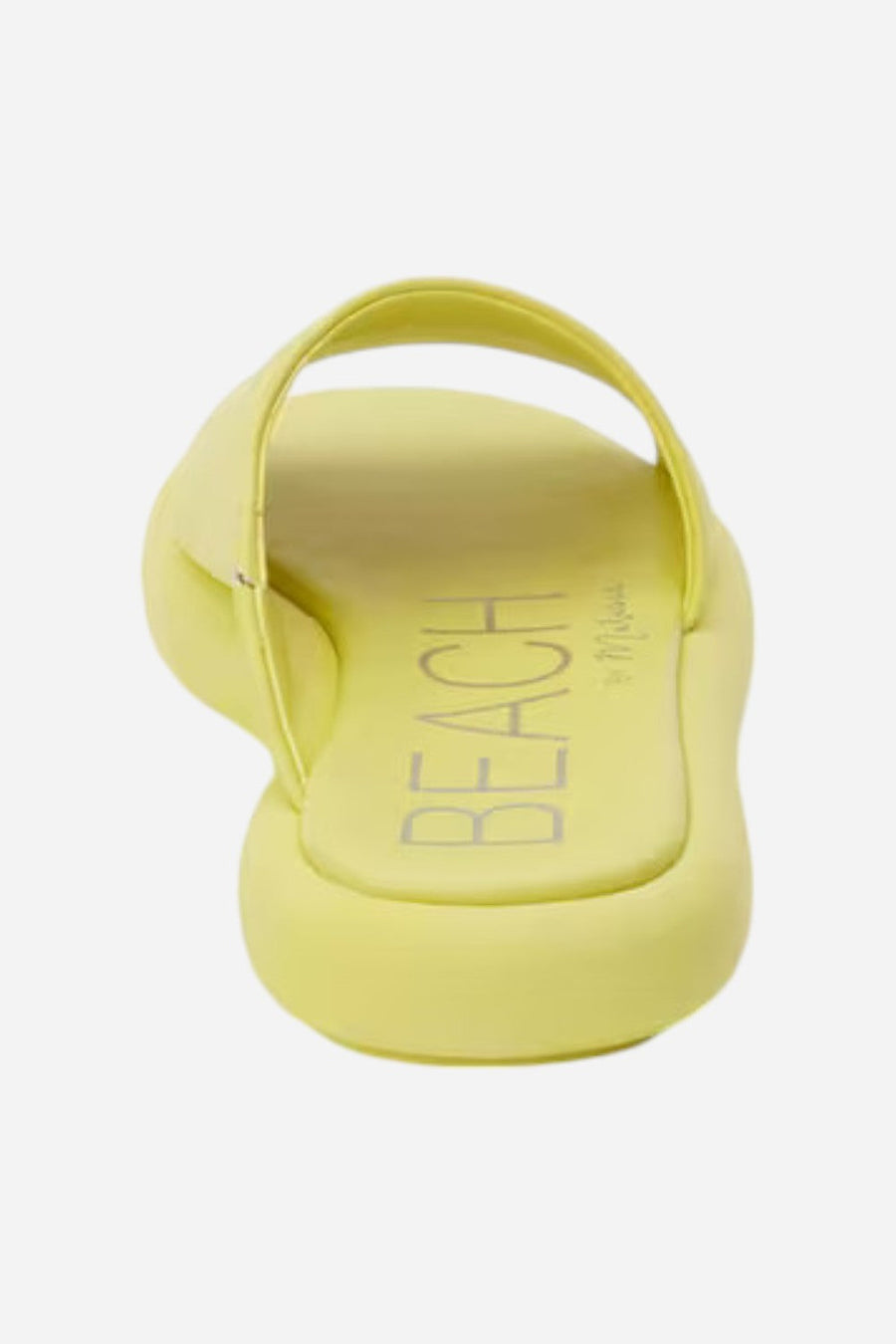 Beach by Matisse Lotus Platform Slide in Lime – flat lay