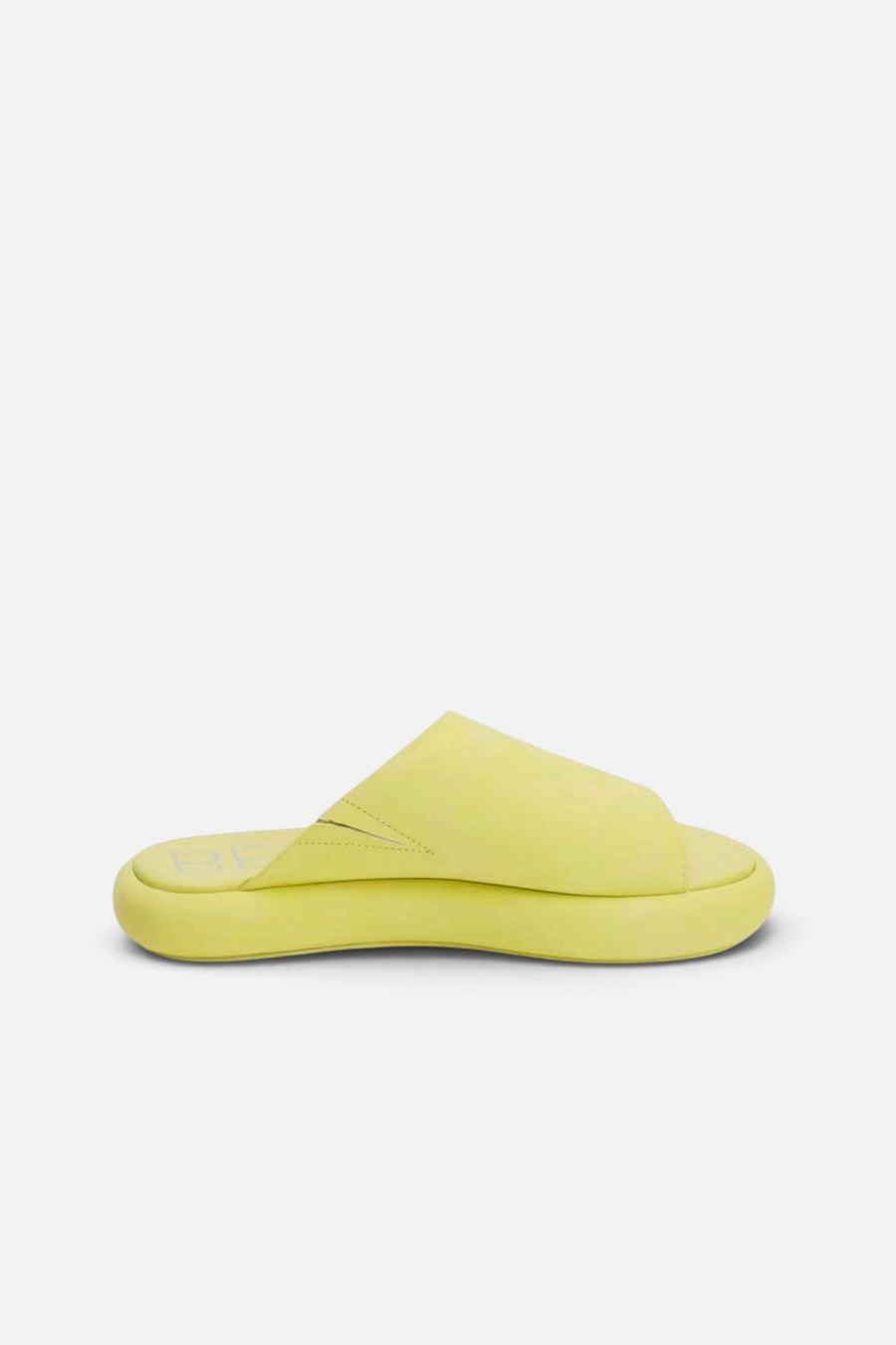 Beach by Matisse Lotus Platform Slide in Lime – side view