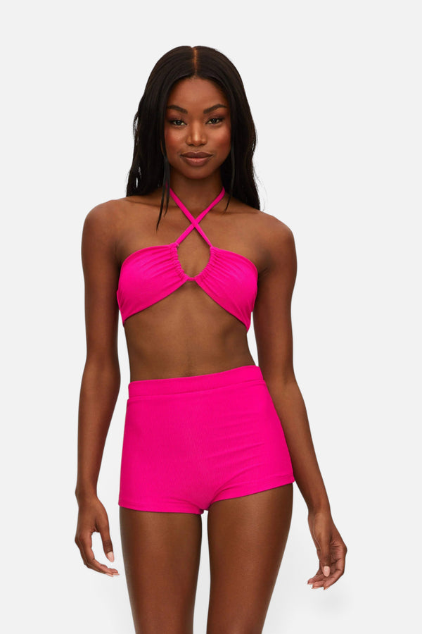 Beach Riot Felicia Short in Bright Fuchsia