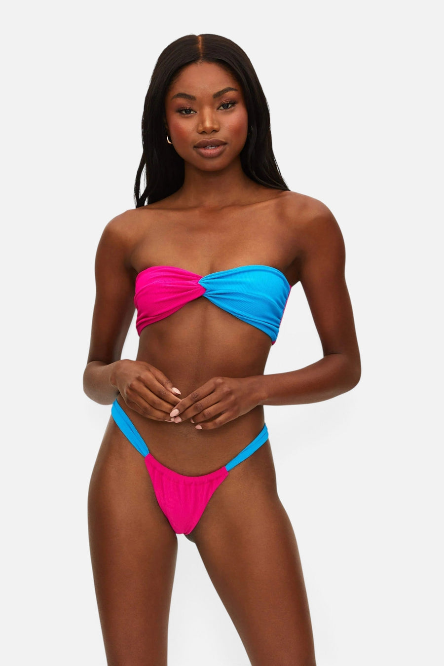 Beach Riot Juno Top Retro in Brights Colorblock – side view